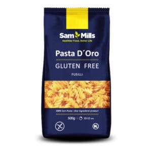 Pasta D’ Oro Fusilli din Porumb Fara Gluten 500 g, Sam Mills