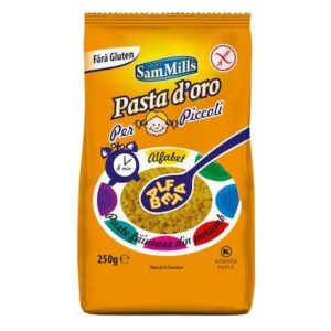 Pasta D’ Oro Paste din porumb Alfabet Fara Gluten 250 g, Sam Mills