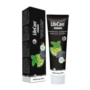 Pasta de Dinti cu Efect de Albire, Carbune Activ, 100 ml, Life Care