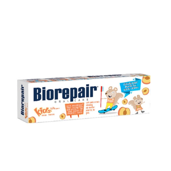pasta-de-dinti-cu-extract-de-piersica-kids-0-6-ani-50-ml-biorepair-o20956-farmacia-morpheus Pasta de Dinti cu Extract de Piersica Kids, 0-6 ani, 50 ml, Biorepair