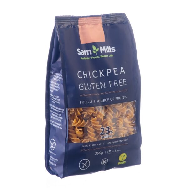 Paste Fusilli Fara Gluten din Naut, 250 g, Sam Mills