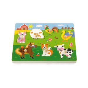 Puzzle cu Sunete - Animale, Viga