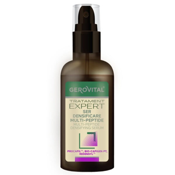 Ser Densificare Multi-Peptide Pentru Par, Tratament Expert, 100 ml, Gerovital