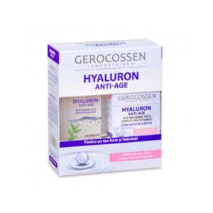 Set Cadou Hyaluron, Crema Antirid Zi + Apa Micelara, Gerocossen
