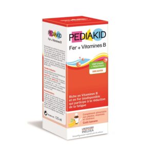 Sirop cu Gust de Banane Fier+Vitamine B, 125 ml, Pediakid