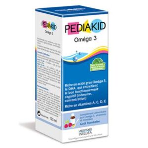 Sirop Pentru Copii Omega 3 si Vitamina A, C, D, E, 125 ml, Pediakid