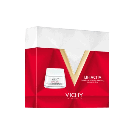 VICHY Pachet Crema de zi antirid si fermitate pentru ten uscat Liftactiv HA, 50 ml