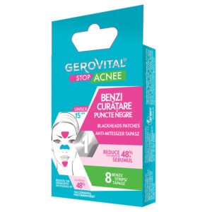 Benzi Curatare Puncte Negre Stop Acnee, 8 Bucati, Gerovital