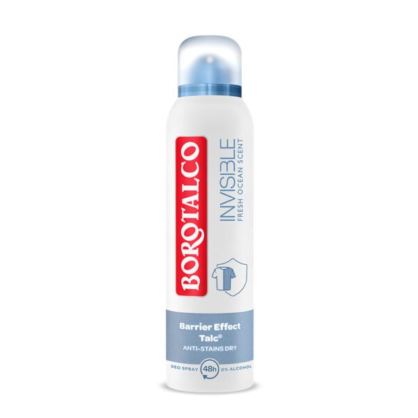 Deodorant Spray Invisible Fresh, 150 ml, Borotalco