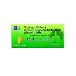Ginkgo Biloba + Panax Ginseng Extract + Royal Jelly, 10 x 10 ml, Naturalia Diet