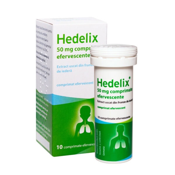 Hedelix, 50 mg, 10 Comprimate Efervescente, Krewel