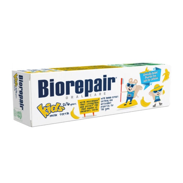 pasta-de-dinti-kids-0-6-ani-banane-50-ml-biorepair-o35150-farmacia-morpheus Pasta de Dinti Kids 0-6 ani, Banane, 50 ml, Biorepair