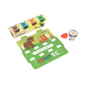 Plastilina Play Dough Pachet Back to School, Maro-Albastru-Portocaliu-Verde 4 x 125 g, ChildGen