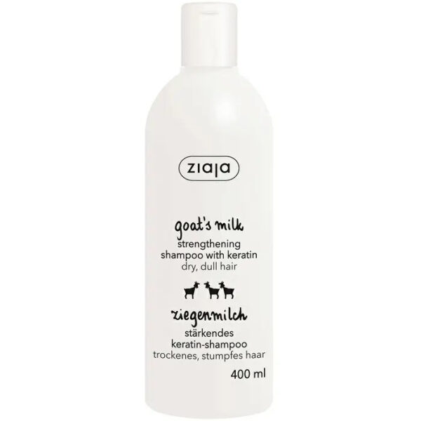 sampon-pentru-intarirea-firului-de-par-cu-lapte-de-capra-si-keratina-400-ml-ziaja-o38129-farmacia-morpheus Sampon Pentru Intarirea Firului de Par cu Lapte de Capra si Keratina, 400 ml, Ziaja