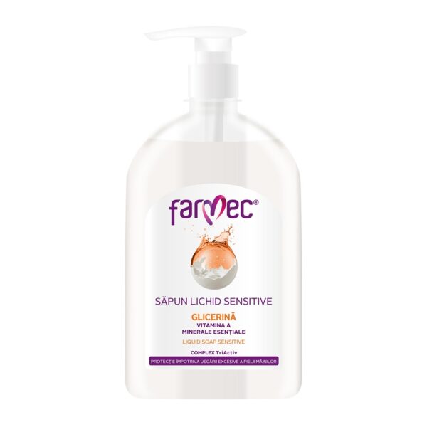 sapun-lichid-cu-glicerina-sensitive-500-ml-farmec-o21522-farmacia-morpheus Sapun Lichid cu Glicerina Sensitive, 500 ml, Farmec