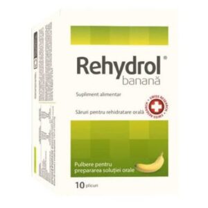 Saruri de Rehidratare cu Aroma de Banana Rehydrol, 10 Plicuri, Mba Pharma Innovation