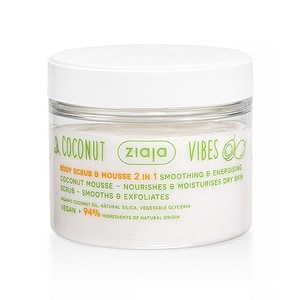 Scrub si Spuma Pentru Corp 2 in 1, 270 ml, Coconut & Orange Vibes Ziaja