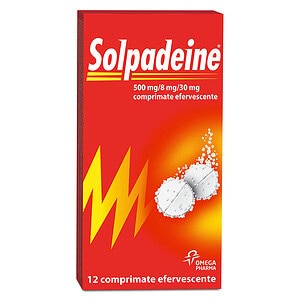 Solpadeine, 500 mg/8 mg/30 mg, 12 Comprimate Efervescente, Omega Pharma