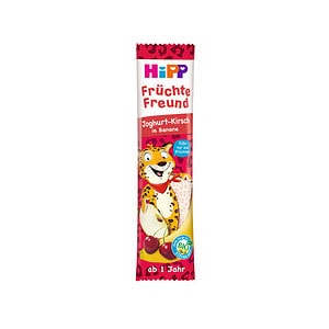 Baton Bio cu Iaurt, Cirese si Banana Fruit Friend, + 1 Ani, 23 g, Hipp