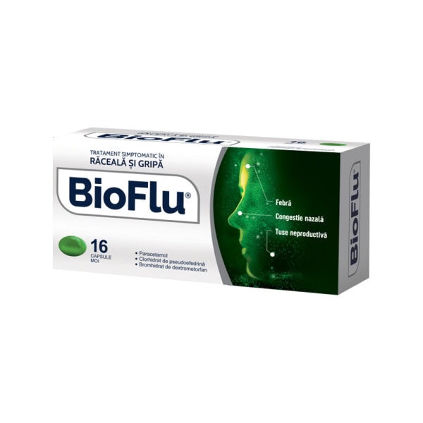Bioflu, 16 Capsule Moi, Biofarm - Farmacia Morpheus