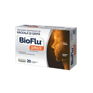 Bioflu Sinus, 500 mg/30 mg, 20 Comprimate Filmate, Biofarm
