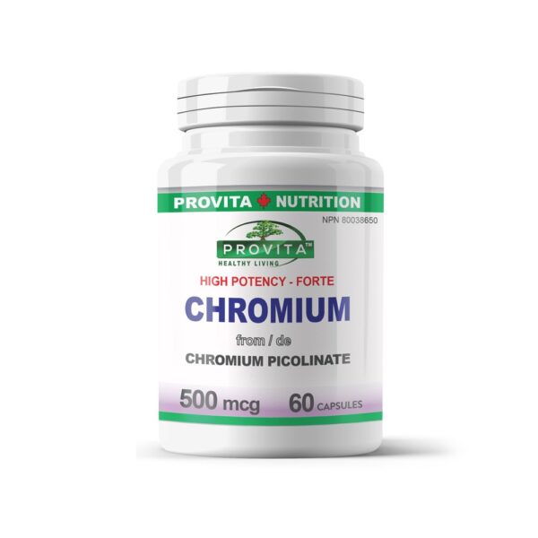 Chromium, 60 Capsule, 500 mg, Provita
