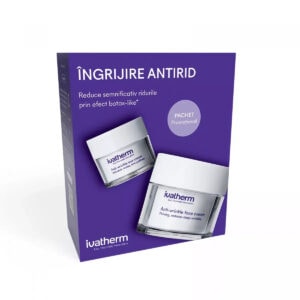 Crema Antirid, 50 ml + Crema Antirid si Anti-Cearcane, 15 ml, Pachet, Ivatherm
