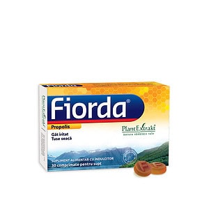 Fiorda cu Aroma de Propolis, 30 Comprimate, Plant Extrakt
