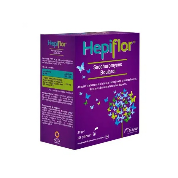 Hepiflor Saccharomyces Boulardii, 10 Plicuri, Terapia
