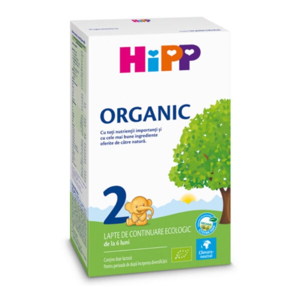Lapte Praf Bio, Formula de Continuare 2, +6 luni, 300 g, Hipp