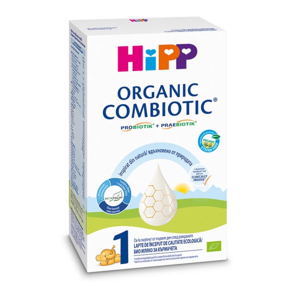 Lapte Praf Formula de Inceput Bio Combiotic 1, +0 Luni, 300 g, Hipp