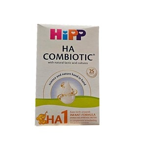 Lapte praf HA 2 Combiotic, 350 g Pachet de lapte praf HA 2 Combiotic pentru bebeluși.