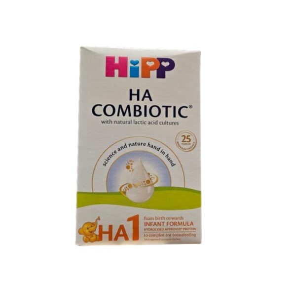 Lapte praf HA 2 Combiotic, 350 g Pachet de lapte praf HA 2 Combiotic pentru bebeluși.