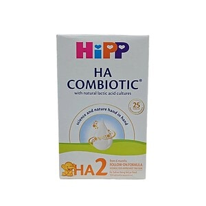 Lapte praf HA 2 Combiotic, 350 g Pachet de lapte praf HA 2 Combiotic, 350 g, pentru bebeluși.