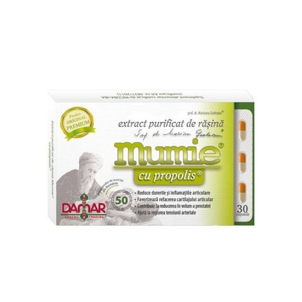 mumie-cu-propolis-extract-purificat-de-rasina-30-tablete-damar-o24024-farmacia-morpheus Mumie cu Propolis Extract Purificat de Rasina, 30 Tablete, Damar
