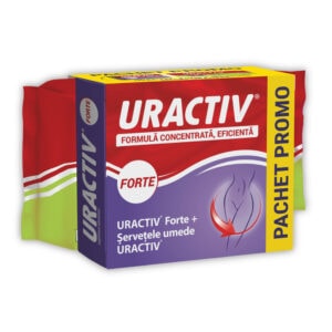 Pachet Uractiv Forte 20 Comprimate + Servetele Umede Uractiv 20 Bucati, Terapia