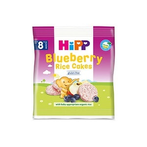 Rondele cu Orez si Afine, + 8 Luni, 30 g, Hipp