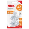 Tetina din Silicon cu Orificiu Mediu M1, 0-6 Luni, 2 Bucati, Nuk