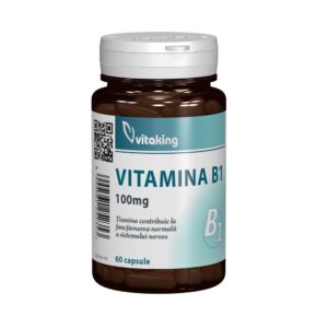 Vitamina B1 (Tiamina), 100 mg, 60 Capsule, Vitaking