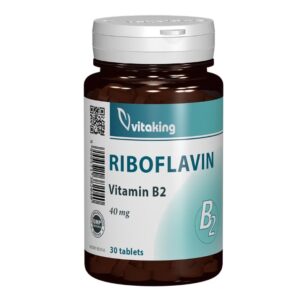 Vitamina B2 (Riboflavina), 30 Comprimate, 40 mg, Vitaking