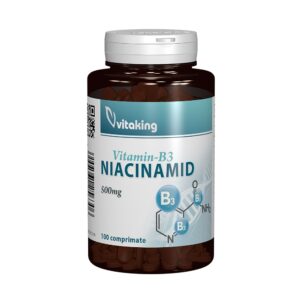 Vitamina B3 (Niacinamida) 500 mg, 100 Comprimate, Vitaking