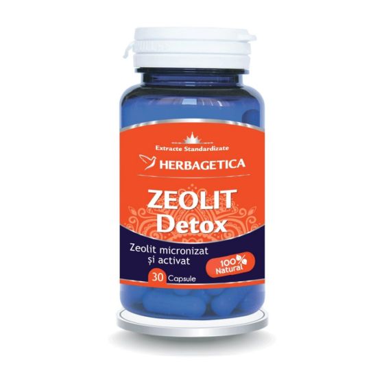 Zeolit Detox, 30 Capsule, Herbagetica