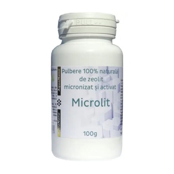 Zeolit Micronizat si Activat Aquanano-Microlit, 100 g, Aghoras