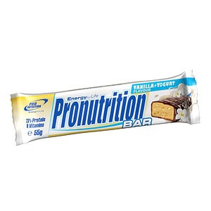 Baton Proteic Energizant cu Aroma de Vanilie si Iaurt, 55 g, Pro Nutrition