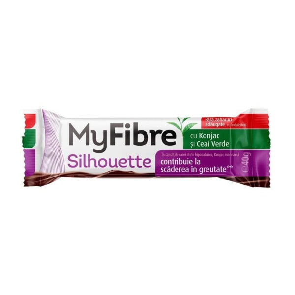 Baton Silhouette cu Konjac si Ceai Verde MyFibre 40 g, Sly Nutricia