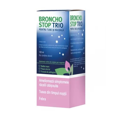 Bronchostop Trio Pentru Tuse şi Răceală Soluție Orală, 120 ml, Kwizda Pharma