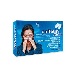 Caffetin Cold Plus, 10 Comprimate Filmate, Alkaloid