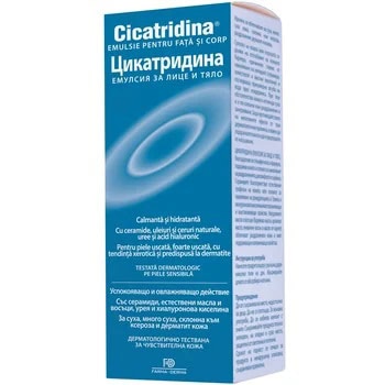 Cicatridina Emulsie Fata si Corp, 180ml, Naturpharma