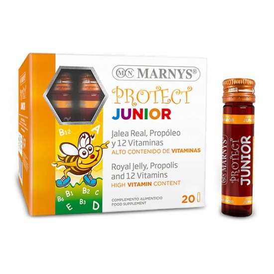 Complex pentru Imunitatea Copiilor Junior Protect, 20 Fiole x 10 ml, Marnys