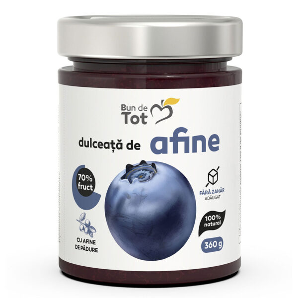 Dulceata de Afine Fara Zahar, 360 g, Dacia Plant